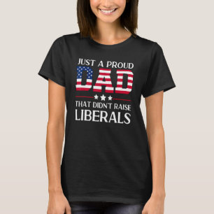 Camiseta Pai Republicano Anti-Liberal dos Estados Unidos, P