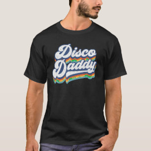 Camiseta Pai Retro Disco 60s 70s Festa Pai Figurino Pai