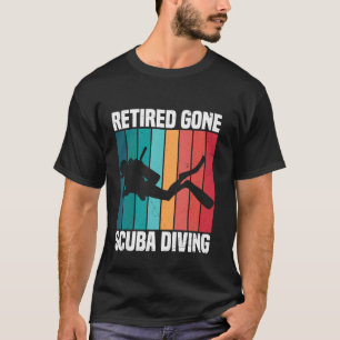 Camiseta Pai Retro-, Homens Aposentados, Scuba Aposentado