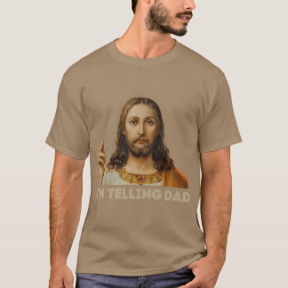 Camiseta Pai Retro Imelling Engraçado Religioso Cristão Jes