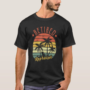 Camiseta Pai Retro Retro-Avaliador Aposentado Para Homens