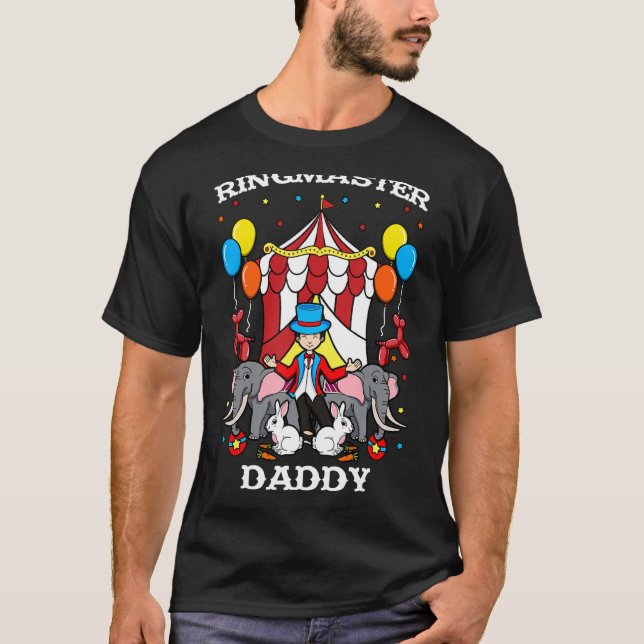 Camiseta Pai Ringmaster Funcionarios de evento Circus  Ring (Frente)