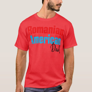 Camiseta Pai romeno americano 4