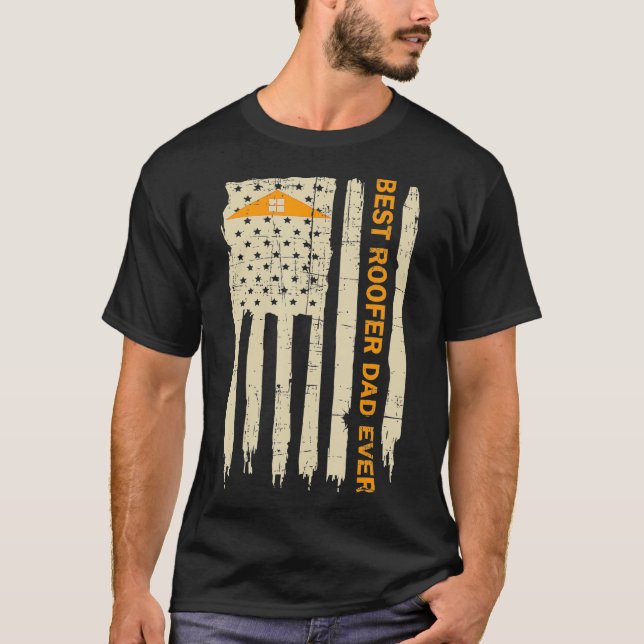 Camiseta PAI ROOFERBest Roofer Nunca (Frente)