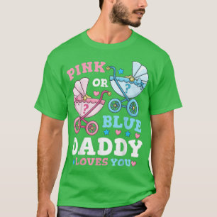 Camiseta Pai rosa ou azul Pai Pai Sexo Partido Revelação