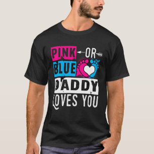 Camiseta Pai Rosa Ou Azul Te Ama Anunciante De Gravidez