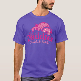 Camiseta Pai Rosquinha T-Shirt em excelente Roxo/Rosa 