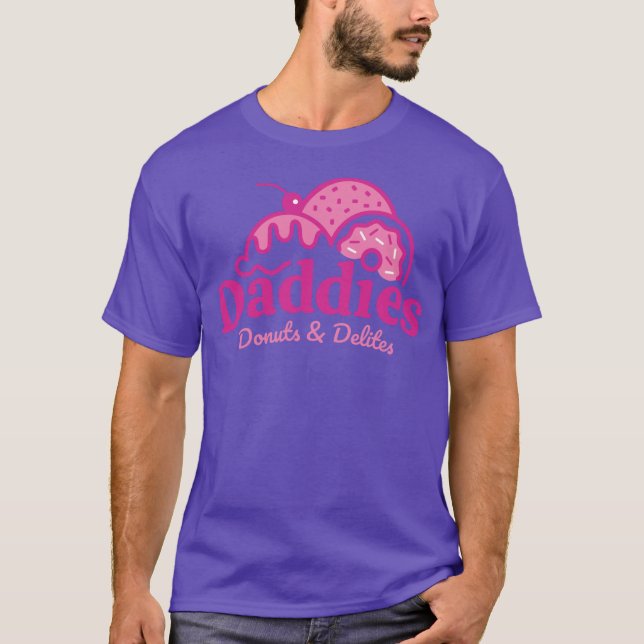 Camiseta Pai Rosquinha T-Shirt em excelente Roxo/Rosa  (Frente)