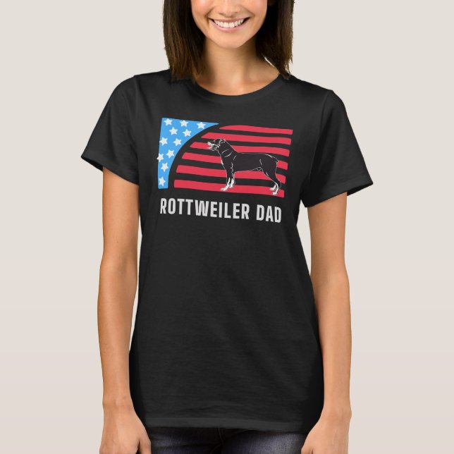 Camiseta Pai Rottweiler com Sinalizador (Frente)