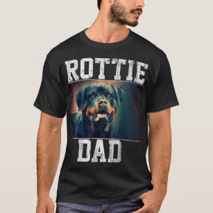 Camiseta Pai Rottweiler - Presente Para O Lover Rottie