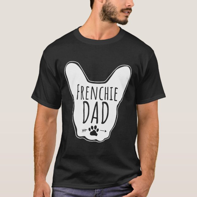 Camiseta Pai Roupa Buldogue Francês (Frente)