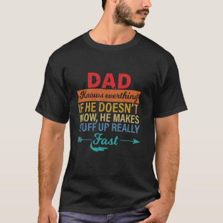Camiseta Pai sabe tudo que papai pai pai sabe desde o dia