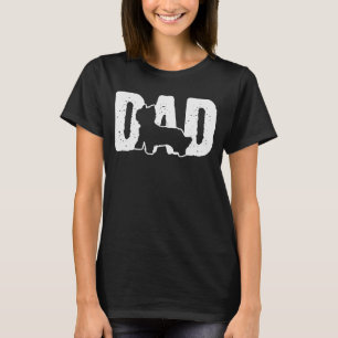 Camiseta pai Sálido e terrivel Padre Silhouette Dog