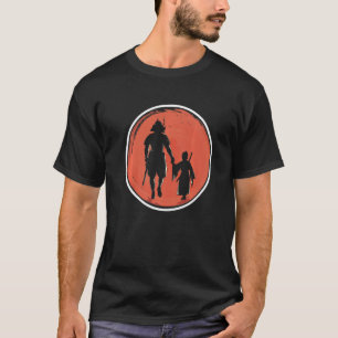 Camiseta Pai Samurai Japonês & Filho Sol Japonês Japão