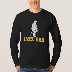 Camiseta Pai Saxofone Jazz Music Jazz