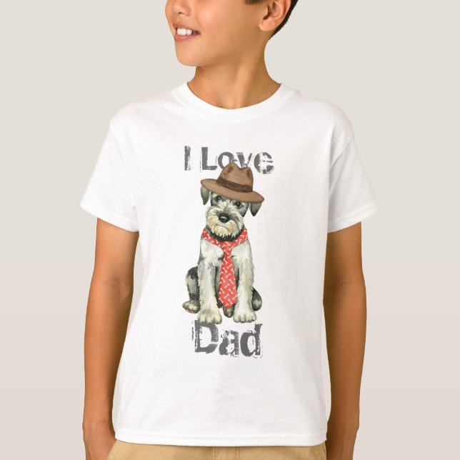 Camiseta Pai Schnauzer Standard (Frente)