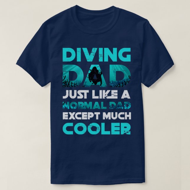 Camiseta Pai Scuba Diver (Frente do Design)