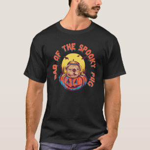 Camiseta Pai Se O Pai Pug Assustador Fantasia de Halloween