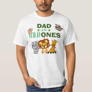 Camiseta Pai Selvagem Safari Zoo Gêmeos Selvagens