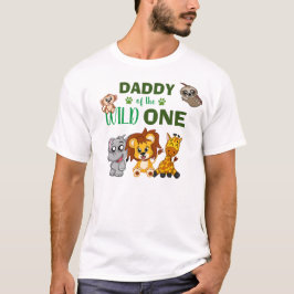 Camiseta Pai Selvagem Selvagem Safari Zoo Pai