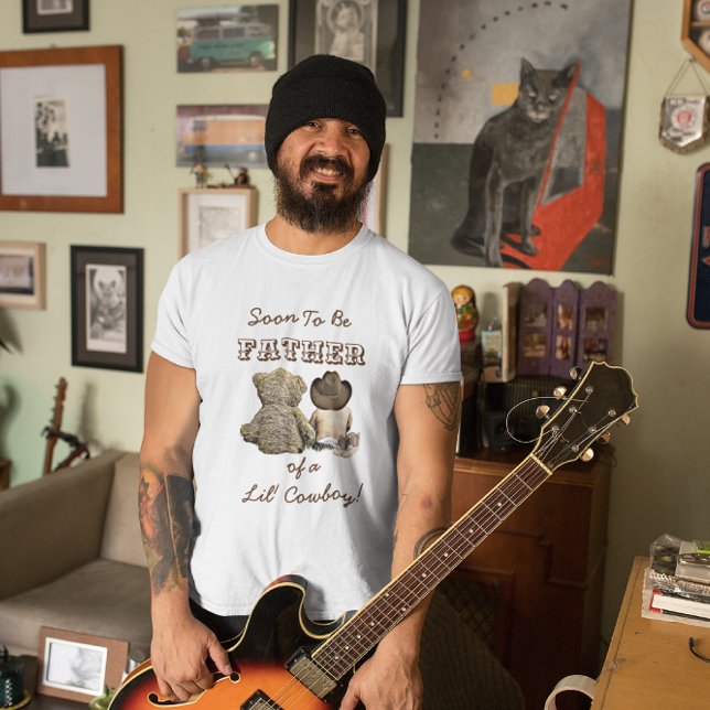 Camiseta Pai ser de um cowboy e Urso de Teddy (Criador carregado)