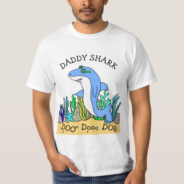 Camiseta Pai Shark Doo Doo Family (Frente)