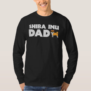 Camiseta Pai Shiba Inu Funny Shiba Inu Proprietário de Pet 