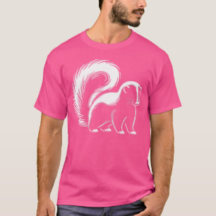Camiseta Pai Skunk Mãe Lover Skunk Monocromático