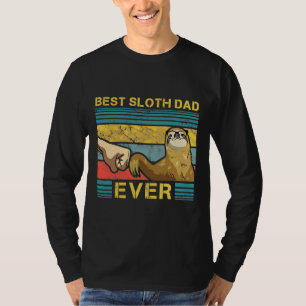 Camiseta Pai Sloth Slow Motion Animais com Sono