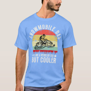 Camiseta Pai Snowmobile Como Um Pai Regular Mas Mais Frio