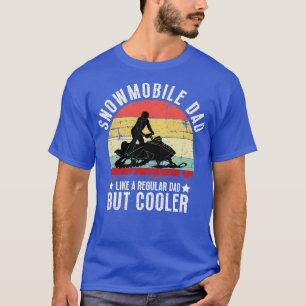 Camiseta Pai Snowmobile Como Um Pai Regular Mas Mais Frio 3