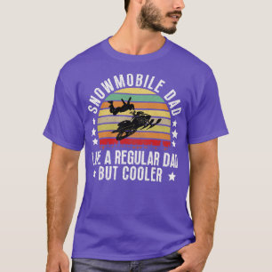Camiseta Pai Snowmobile Como Um Pai Regular Mas Mais Frio 4