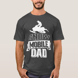 Camiseta Pai Snowmobile Rider Snowmobiles Unidade Snowmobil