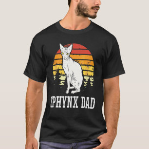 Camiseta Pai Sphynx Felino Gato Sem Pelo Filhote