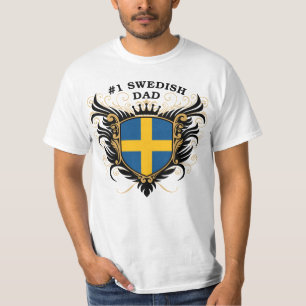 Camiseta Pai sueco do número um