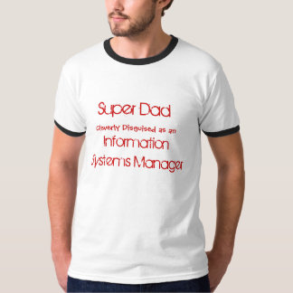 Camiseta Pai super, disfarçado inteligente como,