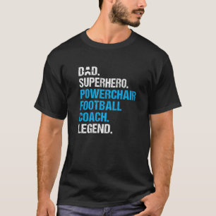 Camiseta Pai Super Herói Poderoso Treinador De Futebol Engr
