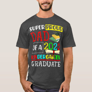 Camiseta Pai Super Orgulhoso De Uma Classe De Jardim De Inf