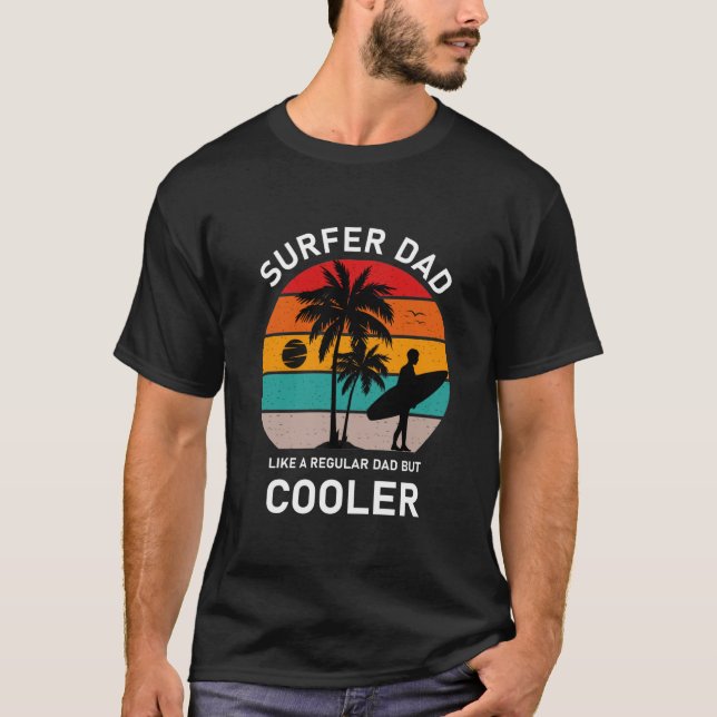 Camiseta Pai surfista - Surfando (Frente)