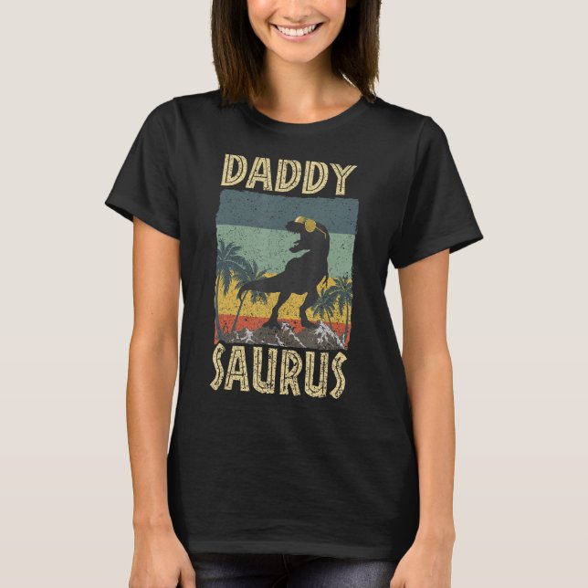 Camiseta Pai Surus Dinosaur Daddysaurus Rex Family Match (Frente)