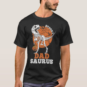 Camiseta Pai Surus Dinossaur Skeleton rex Pumpkin