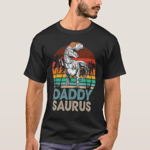 Camiseta Pai Surus Rex Dinossaur Matando Família Retro Vi