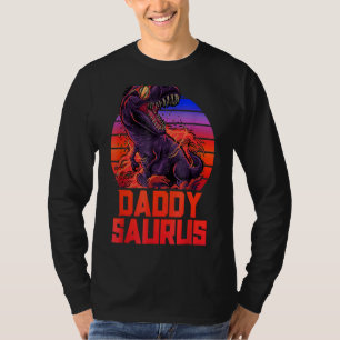 Camiseta Pai Surus Rex Pai Padre Trex Retro 80s Dinosa