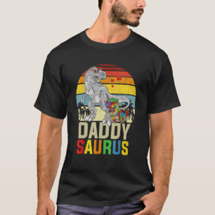Camiseta Pai Surus T Rex Dinossauro Autismo Consciência
