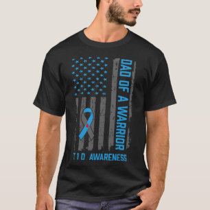 Camiseta Pai T1D de Sensibilização para a Diabetes Tipo 1