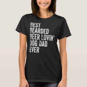Camiseta Pai T-Pet Proprietário do Cão Adorador de Cerveja