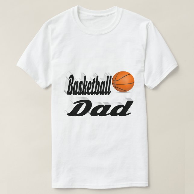 Camiseta Pai T-Shirt de basquete (Frente do Design)