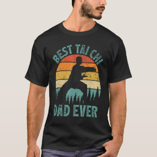 Camiseta Pai Tai Chi Melhor Dia de os pais Do Mens Vintage