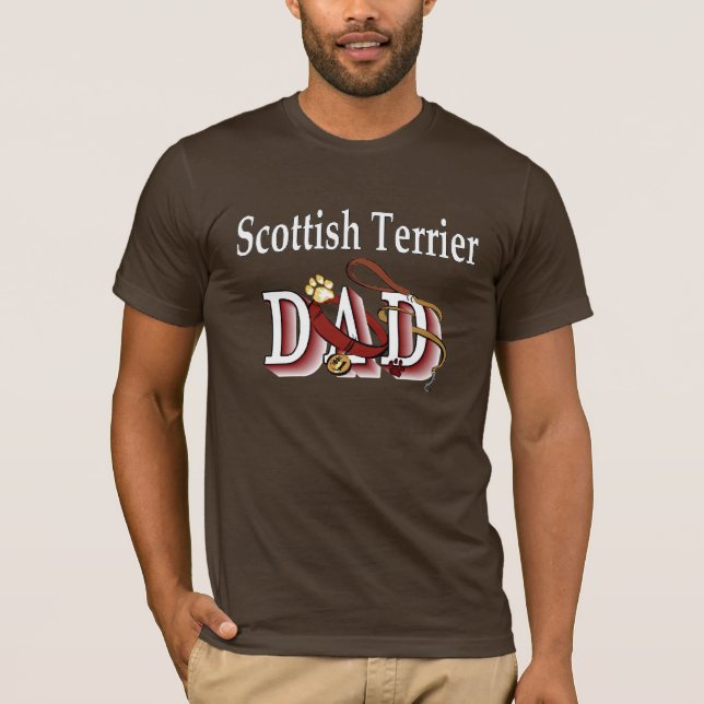 Camiseta Pai Terrier escocês (Frente)