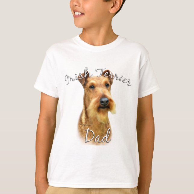 Camiseta Pai Terrier irlandês 2 (Frente)